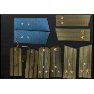 USSR Lot of 6 pairs of shoulder boards, 8 single shoulder boards, collar tabs and sleve shields
