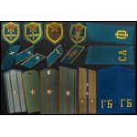 USSR Lot of 6 pairs of shoulder boards, 8 single shoulder boards, collar tabs and sleve shields
