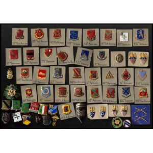 USA Lot ot 51 metal enameled badges