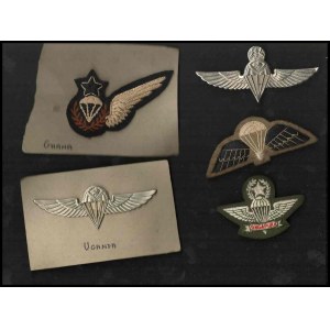 VARIOUS STATES Lot of 5 parachutist badges from diffrent nationalities
