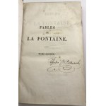[podpis własnościowy de Ostrowski] Baśnie La Fontaine`a 1818 [Miedzioryty]