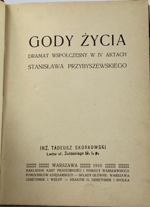 Przybyszewski Stanisław, Gody życia [I wydanie][Półskórek]