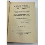 Joachima Lelewela bibliograficznych ksiąg dwoje t. I-II [reprint 1927][Komplet tablic!]