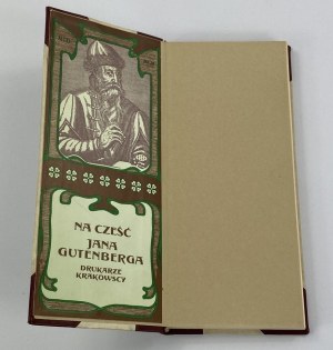 In honor of John Gutenberg, the printers of Cracow