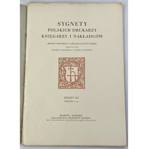 Siegel polnischer Drucker, Buchhändler und Verleger: eine Sammlung von Bildnissen und Originaldrucken. Z. 3, Tafeln 61-90 [vollständig].