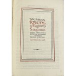 Potocki Jan, Rękopis znaleziony w Saragossie [Ledereinband].