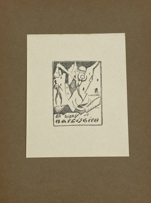 Ekslibris Kazimierza Matejskiego projektu Emila Kunkego [1925]
