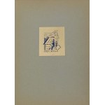 The ex-libris of Jerzy Minder made in tintype according to the design of Anna Birtus Seifertova