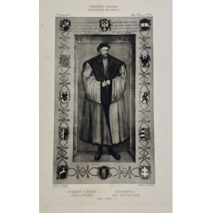 Porträt von König Sigismund I., Künstler unbekannt, Heliogravüre aus der Mappe Portrety Polskie vol. I Notizbuch