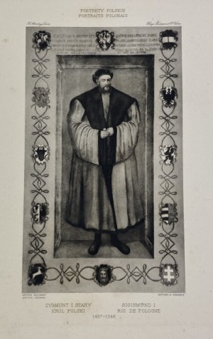 Portret króla Zygmunta I, artysta nieznany, heliograwiura z teki Portrety Polskie t. I zeszyt I