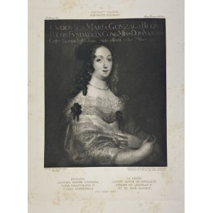 Van Egmont Justus, Portrait of Ludwika Mary Gonzaga, heliogravure from the portfolio Portraits of Poland vol. I notebook IV