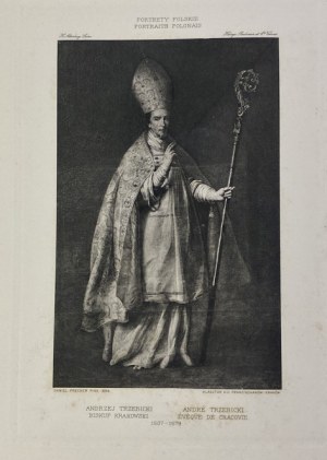 Frecher Daniel, Portret biskupa Andrzeja Trzebickiego, heliograwiura z teki Portrety Polskie t. I zeszyt II