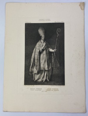 Frecher Daniel, Portret biskupa Andrzeja Trzebickiego, heliograwiura z teki Portrety Polskie t. I zeszyt II