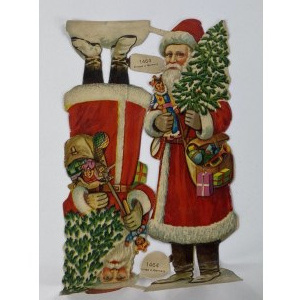 Vorkriegsbilder / Aufkleber / für Weihnachtslebkuchen oder Christbaumschmuck