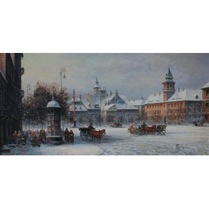 Władysław Chmieliński, Schlossplatz im Winter