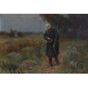 Konstanty Górski, Landschaft mit einem Wanderer