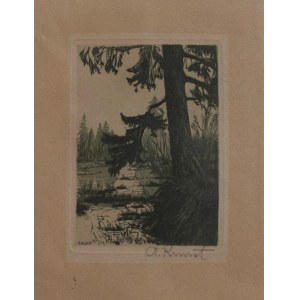 Adolf Kunst, Landscape with Tree