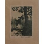 Adolf Kunst, Pejzaż z drzewem