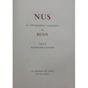 Bencion Rabinowicz (Benn), Album „Nus”. 12 litografii