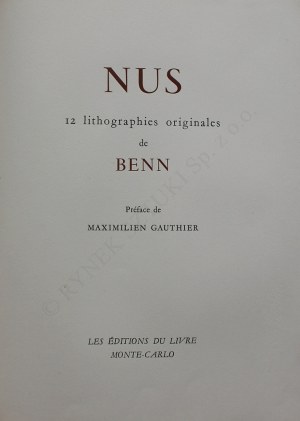 Bencion Rabinowicz (Benn), Album „Nus”. 12 litografii