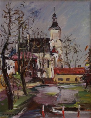 Józef Wasiołek, Landscape with a church