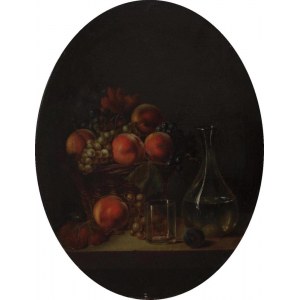 A.N.(XIX/XX w.), Martwa natura z brzoskwiniami