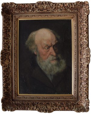 A.N.(XIX/XX w.), Portret mężczyzny z brodą