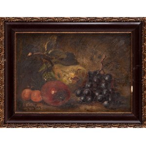 A. ENGLER (19th-20th century?), Still life with fruit