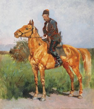 Józef CHEŁMOŃSKI (1849-1914), Zaporożec - studium, ok. 1873