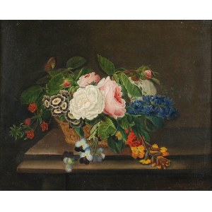 Gottfried Wilhelm VÖLCKER (1775-1849), Kosz z kwiatami