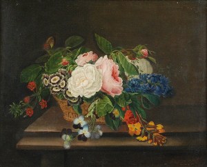 Gottfried Wilhelm VÖLCKER (1775-1849), Kosz z kwiatami