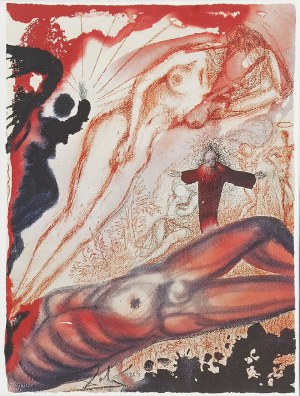 Salvador DALI (1904-1989), Para litografii: Stworzenie Ewy i Żona Lota
