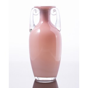 Tarnowiec Glassworks, designed by Jerzy Słuczan-Orkusz, Amphora vase, years. 1980s.