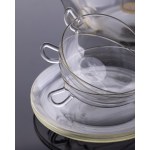 Jenaer Glas (Germany), designed by Wilhelm Wagenfeld - Bauhaus, Tefla tea set. - 9 items, 1950s. (proj. 1930s).