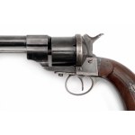 Švédský revolver Lefaucheux model 1863-79 pro armádu a námořnictvo (transformovaný na centrální zápal)