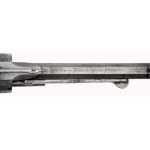 Vzácný revolver Le Page Moutier vz. 1858 s centrálním zápalem v kazetě