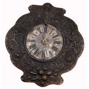 Barokní kartušové hodiny s budíkem, Franz Kreittmayr