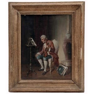 Starý houslista v historickém kostýmu, Hermann Kern