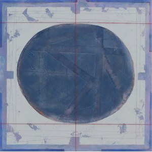 Andrew Oboz, Komposition mit Oval, 2022