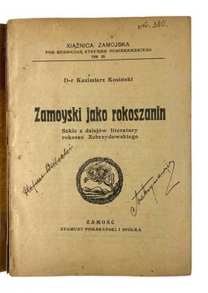 Kazimierz Kosiński, Zamoyski as a rokoszanin. A sketch from the history of the literature of the Zebrzydowski rokosz