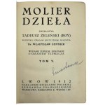translation. Tadeusz Boy Zeleński, Molière. Works Volumes I-VI