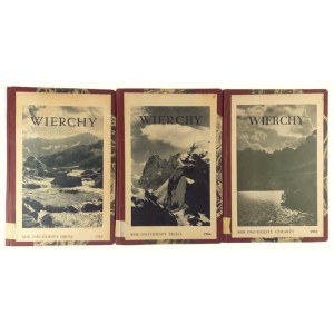 Wierchy. Yearbook Devoted to the Mountains. Year 22-24 (3 books), Collective work.