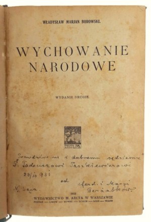 Wladyslaw Marian Borowski, National Education (2nd edition)