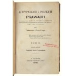 Tadeusz Czacki, O Litewskich i Polskich Prawach Band I und II