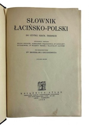 Bronisława Kruczkiewicz, Słownik Łacińsko-Polski do użytku szkół średnich