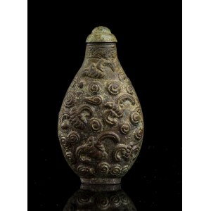 A BRONZE SNUFF BOTTLE