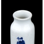 A 'BLUE AND WHITE' PORCELAIN SMALL VASE