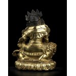 A GILT BRONZE KUBERA