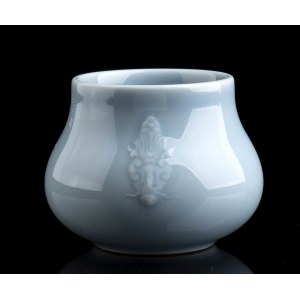 A ‘CLAIRE DE LUNE’ GLAZED PORCELAIN SMALL INCENSE BURNER