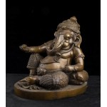 A COPPER ALLOY GANESHA